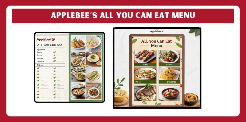 Applebee’s All You Can Eat Menu