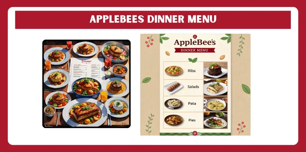 applebees dinner menu